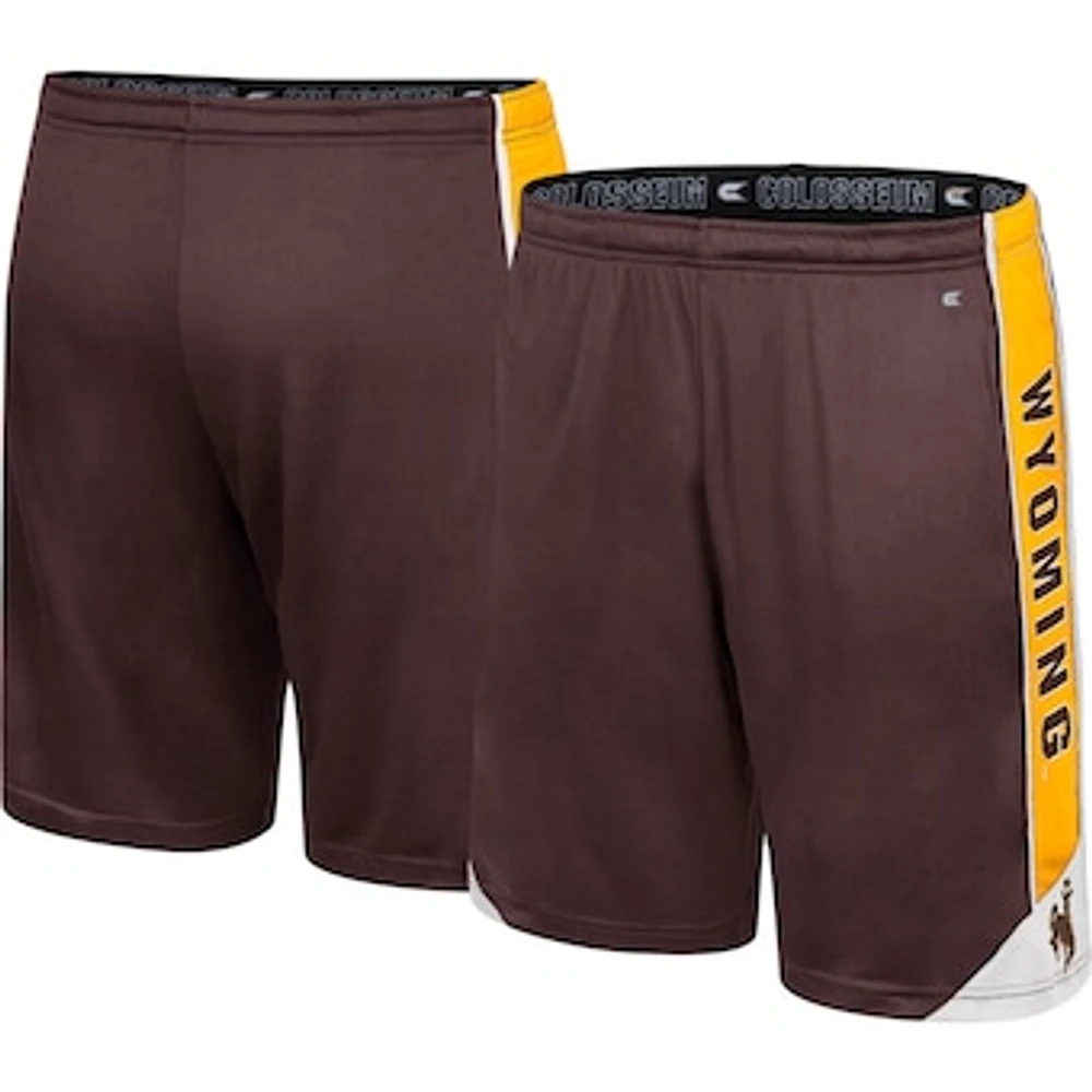 Men's Colosseum Brown Wyoming Cowboys Haller Shorts