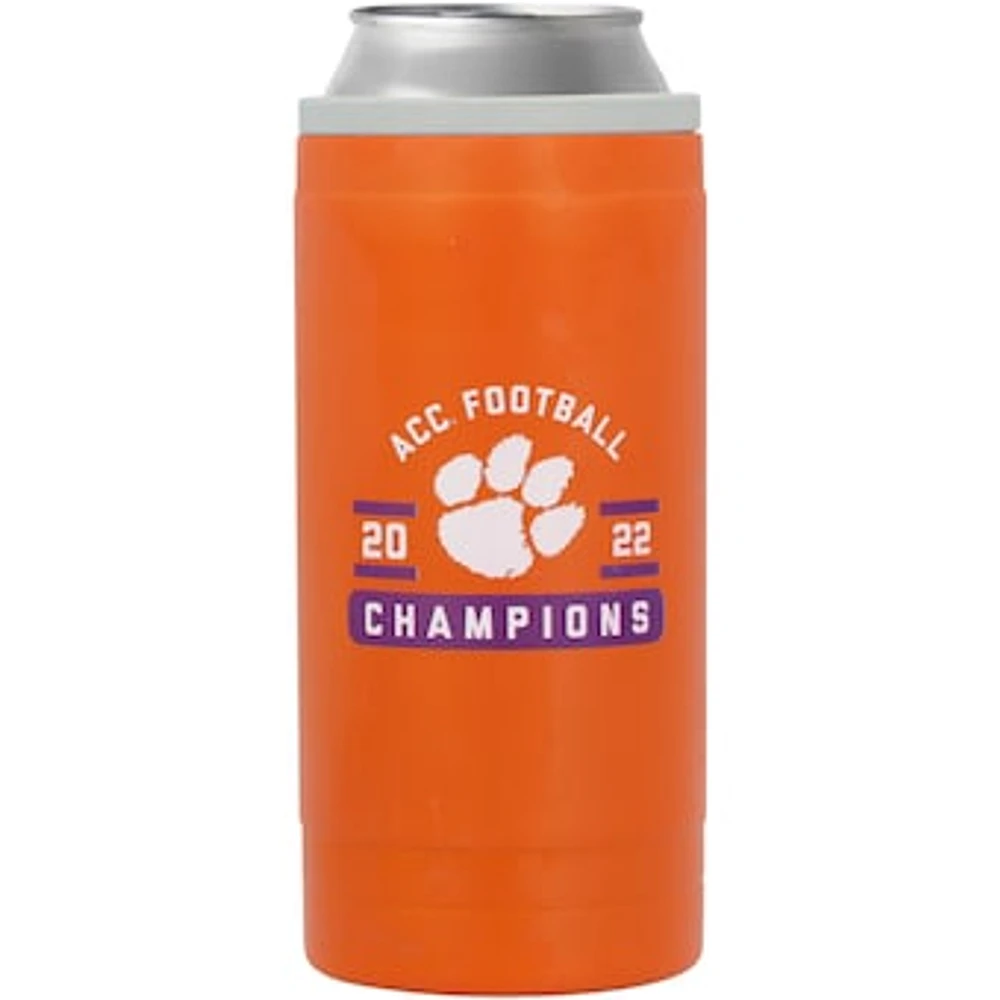 Clemson Tigers 2022 ACC Football Conference Champions 12oz. Powder Coat Slim Can Cooler