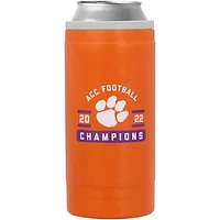 Clemson Tigers 2022 ACC Football Conference Champions 12oz. Powder Coat Slim Can Cooler