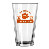 Clemson Tigers 2022 ACC Football Conference Champions 16oz. Pint Glass