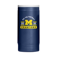 Michigan Wolverines 2022 Big Ten Football Conference Champions 12oz. Powder Coat Slim Can Cooler