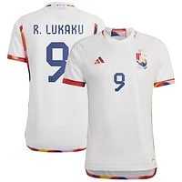 Men's adidas Romelu Lukaku White Belgium National Team 2022/23 Away Replica Jersey