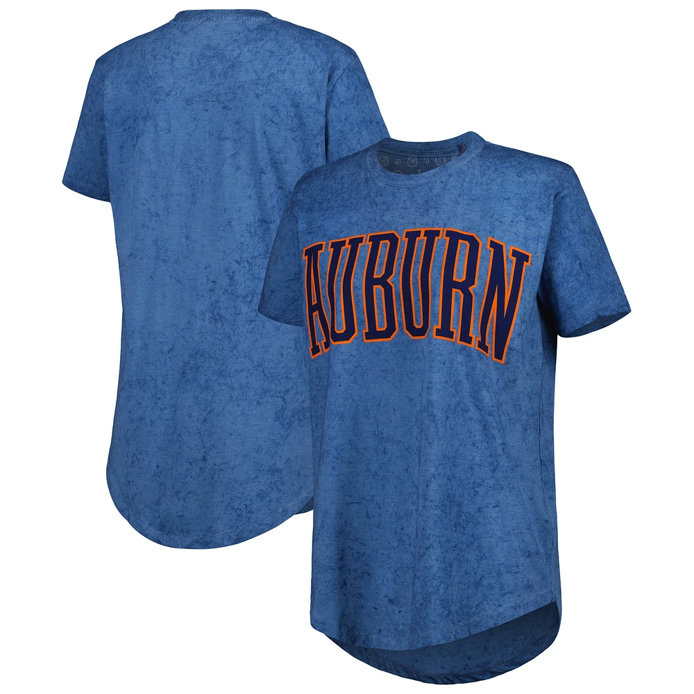 Women's Pressbox Navy Auburn Tigers Southlawn Sun-Washed T-Shirt