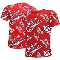 Youth Stitches Red St. Louis Cardinals Allover Team T-Shirt