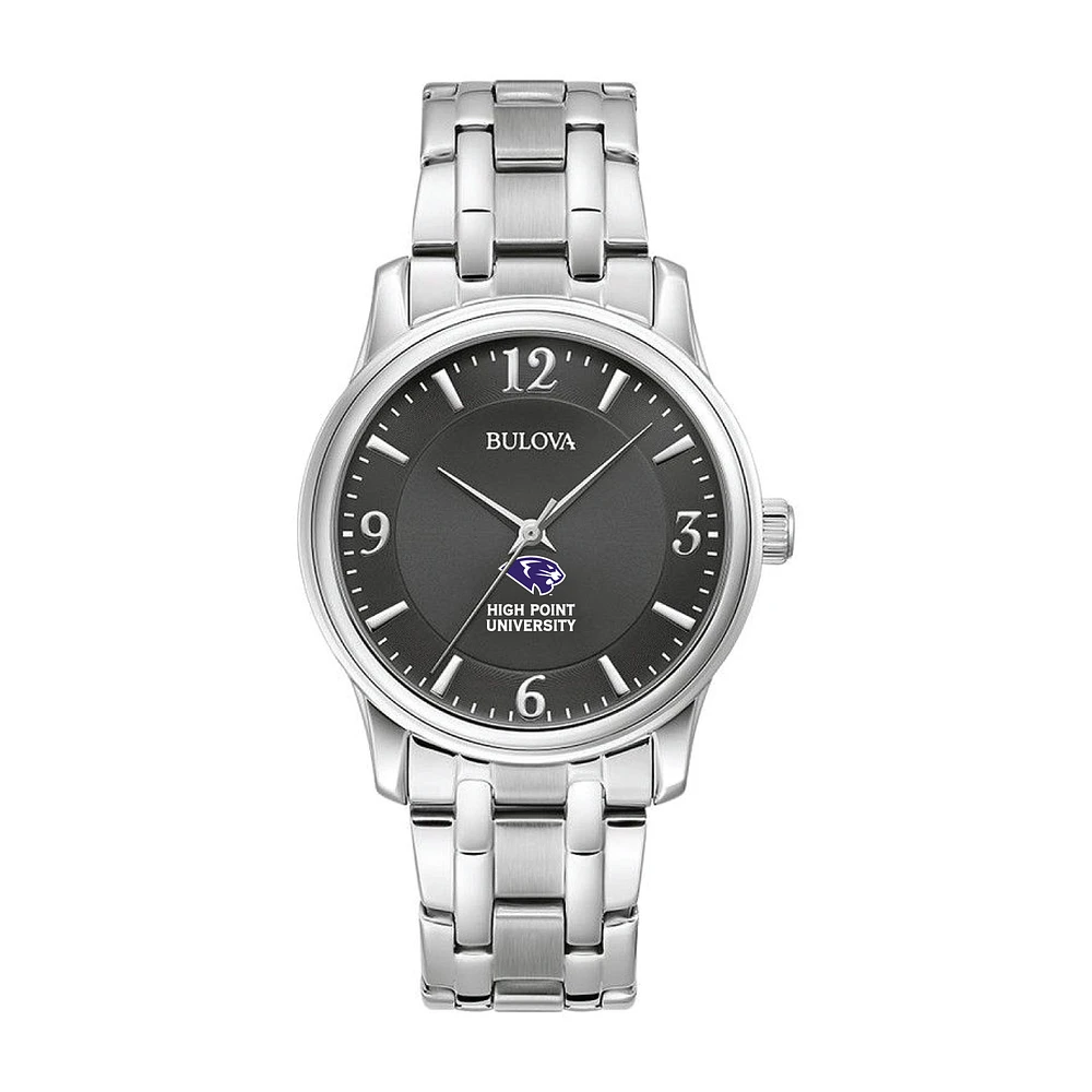 Bulova Black High Point Panthers Stainless Steel Corporate Collection Watch