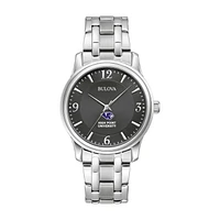 Bulova Black High Point Panthers Stainless Steel Corporate Collection Watch
