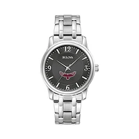 Bulova Black Maryland Eastern Shore Hawks Stainless Steel Corporate Collection Watch
