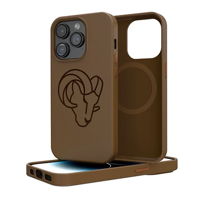 Brown Los Angeles Rams iPhone Magnetic Bump Case