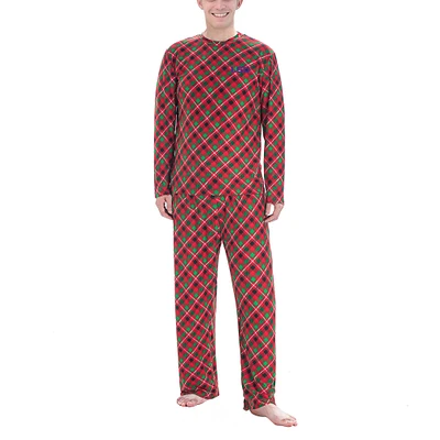 Men's Concepts Sport Red/Green LSU Tigers Holly Knit Long Sleeve Top and Pant Set
