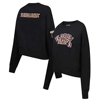 Women's Black Florida State Seminoles Classic 3-Hit Pullover Sweatshirt