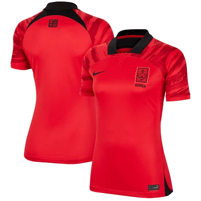 Women's Nike Red South Korea National Team 2022/23 Home Breathe Stadium Replica Blank Jersey
