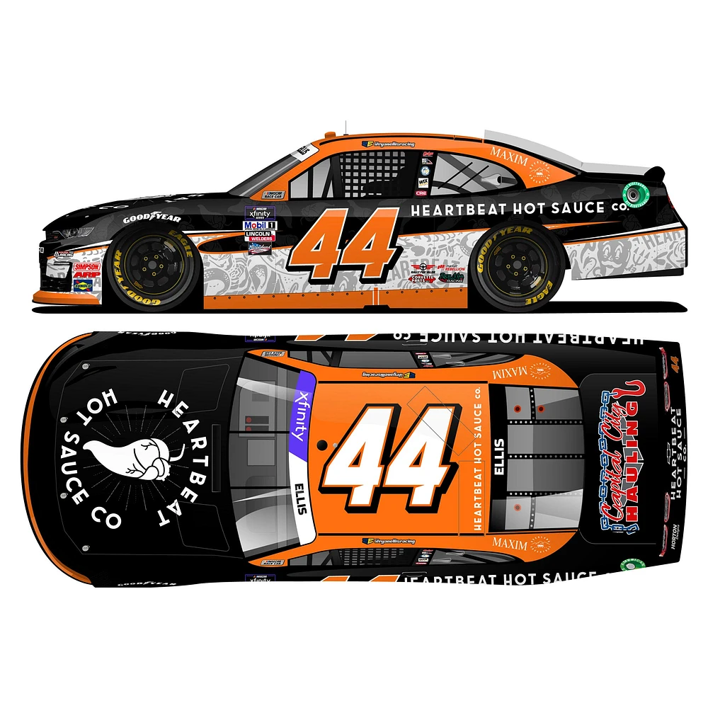 Action Racing Ryan Ellis 2022 #44 Heartbeat Hot Sauce NASCAR Xfinity Series 1:24 Die-Cast Chevrolet Camaro