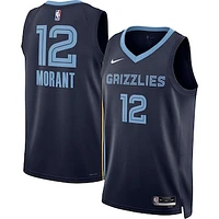 Unisex Nike Ja Morant Navy Memphis Grizzlies Swingman Player Jersey - Icon Edition