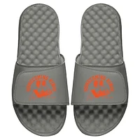 Youth ISlide x BreakingT Joe Burrow & Ja'Marr Chase Gray NFLPA Homecoming Kings Slide Sandals