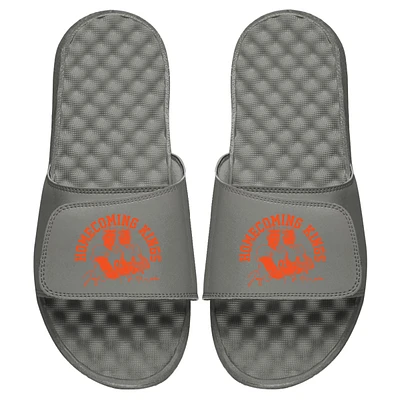 Youth ISlide x BreakingT Joe Burrow & Ja'Marr Chase Gray NFLPA Homecoming Kings Slide Sandals