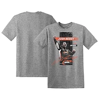 Men's Heather Gray Josh Berry JR Motorsports 100th Win T-Shirt