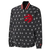 Men's Starter Black Toronto Raptors In-Field Play Full-Zip Varsity Jacket