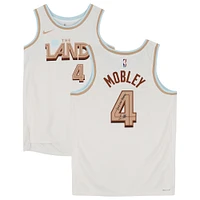 Evan Mobley Cleveland Cavaliers Autographed Nike White 2022-23 City Edition Swingman Jersey with "Let Em Know" Inscription