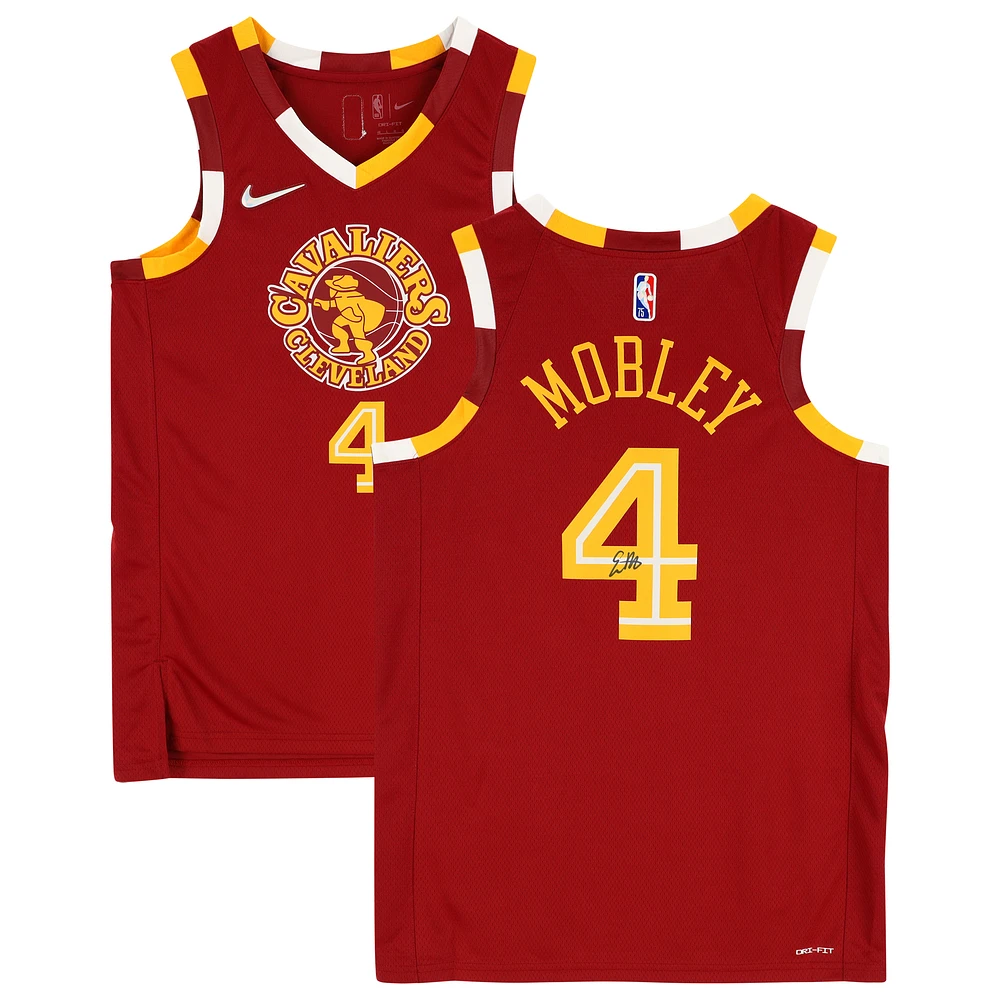 Evan Mobley Cleveland Cavaliers Autographed Nike Red 2021-22 Mixtape Swingman Jersey