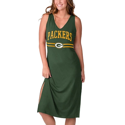 Women's G-III 4Her by Carl Banks Green Bay Packers Training V-Neck Maxi