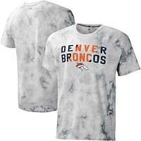 Men's MSX by Michael Strahan Gray Denver Broncos Resolution Tie-Dye Raglan T-Shirt