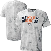 Men's MSX by Michael Strahan Gray Denver Broncos Resolution Tie-Dye Raglan T-Shirt