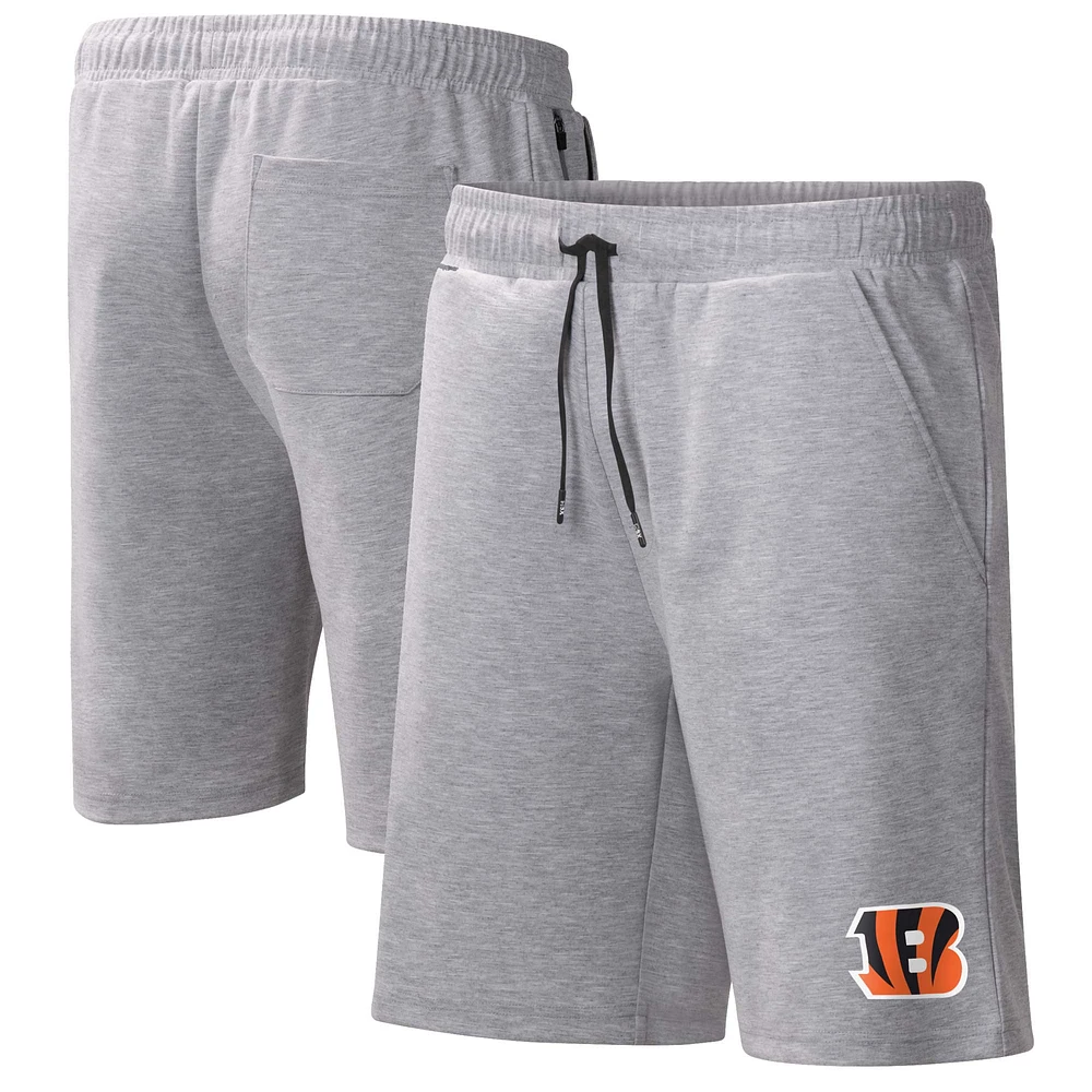 Men's MSX by Michael Strahan Heather Gray Cincinnati Bengals Trainer Shorts