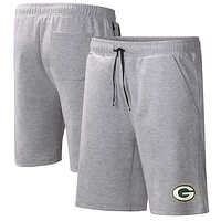 Men's MSX by Michael Strahan Heather Gray Green Bay Packers Trainer Shorts