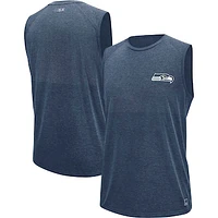 Men's MSX by Michael Strahan College Navy Seattle Seahawks Warm Up Sleeveless T-Shirt