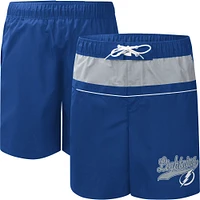 Men's Starter Blue Tampa Bay Lightning Freestyle Volley Swim Shorts