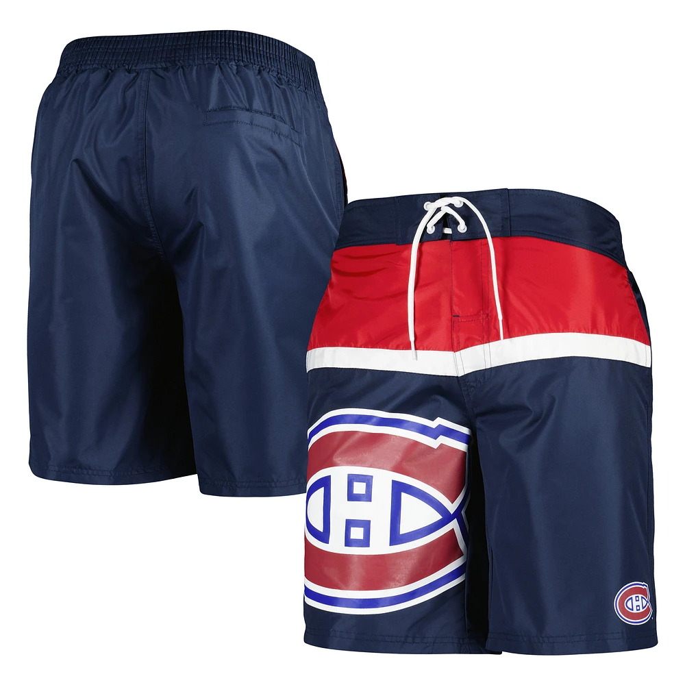 Men's Starter Navy Montreal Canadiens Sea Wind Swim Trunks