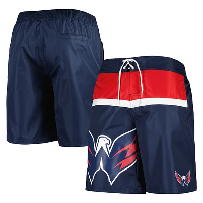 Men's Starter Navy Washington Capitals Sea Wind Swim Trunks