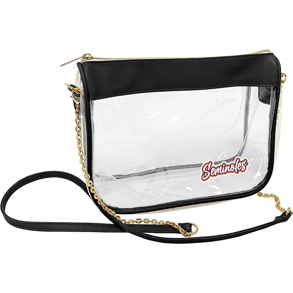 Florida State Seminoles Hype Stadium Crossbody Clear Bag