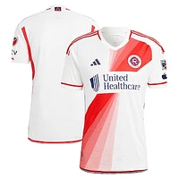 Men's adidas White New England Revolution 2023 Defiance Authentic Jersey