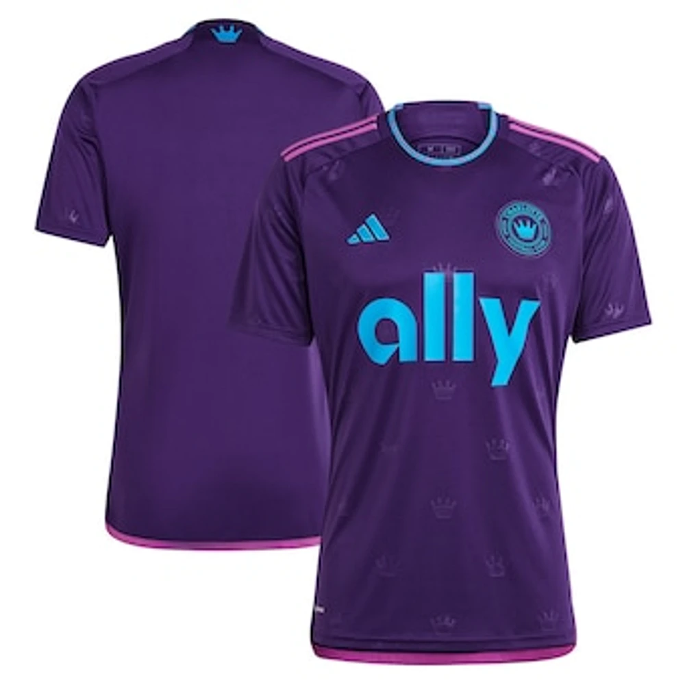 Men's adidas Purple Charlotte FC 2023 Crown Jewel Kit Replica Jersey