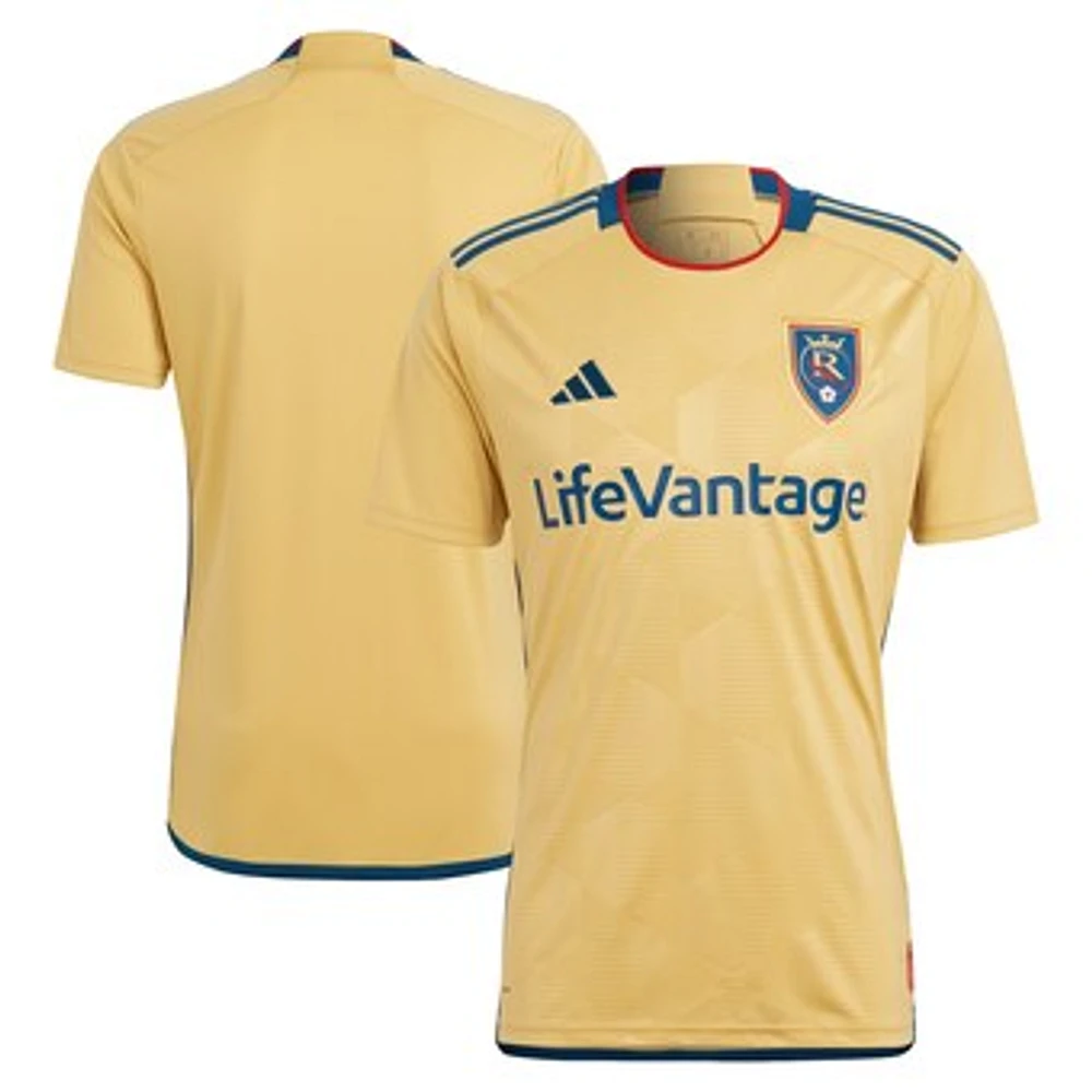 Men's adidas Gold Real Salt Lake 2023 The Beehive State Kit Replica Jersey