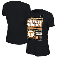 Women's Nike Black Tennessee Volunteers 2022 Orange Bowl Champions Locker Room T-Shirt