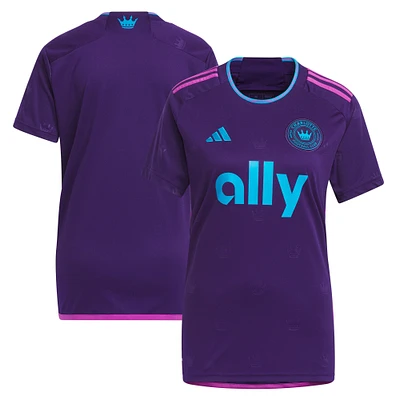 Women's adidas Purple Charlotte FC 2023 Crown Jewel Kit Replica Jersey