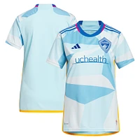 Women's adidas Light Blue Colorado Rapids 2023 New Day Kit Replica Jersey