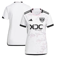 Women's adidas White D.C. United 2023 The Cherry Blossom Kit Replica Jersey