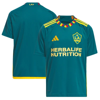 Youth adidas Green LA Galaxy 2023 Kit Replica Jersey