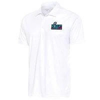 Men's Antigua White Super Bowl LVII Big & Tall Tribute Polo