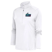 Women's Antigua Super Bowl LVII Tribute Half-Zip Pullover Top