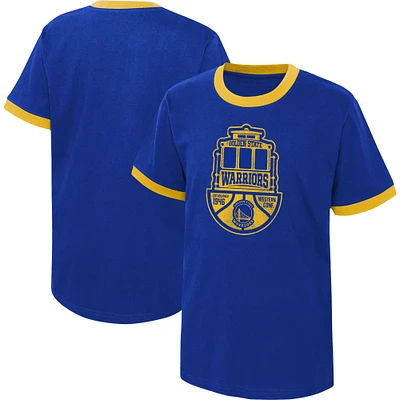 Youth Royal Golden State Warriors Hoop City High Contrast T-Shirt