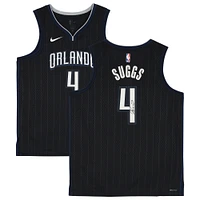 Jalen Suggs Orlando Magic Autographed Nike Black Swingman 2022-23 City Edition Jersey