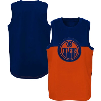 Youth Navy/Orange Edmonton Oilers Revitalize - Tank Top