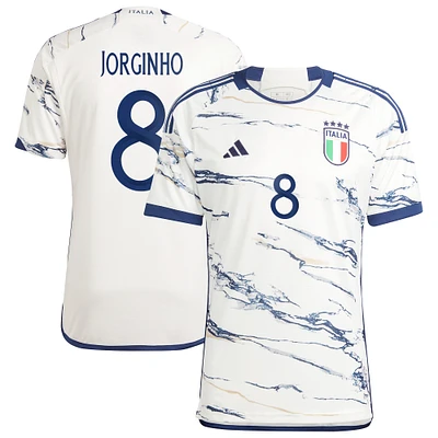 Men's adidas Jorginho White Italy National Team 2023/24 Away - Replica Player Jersey