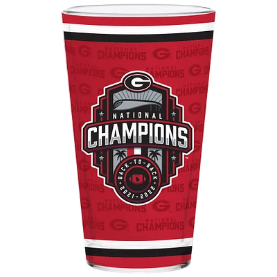 Georgia Bulldogs College Football Playoff 2022 National Champions 16oz. Wrap Pint Glass