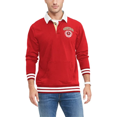 Men's Tommy Hilfiger Scarlet San Francisco 49ers Cody Rugby - Long Sleeve Polo