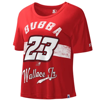 Women's Starter Red Bubba Wallace Record Setter T-Shirt